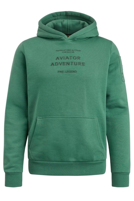 PME legend groene heren sweater | Vooraanzicht