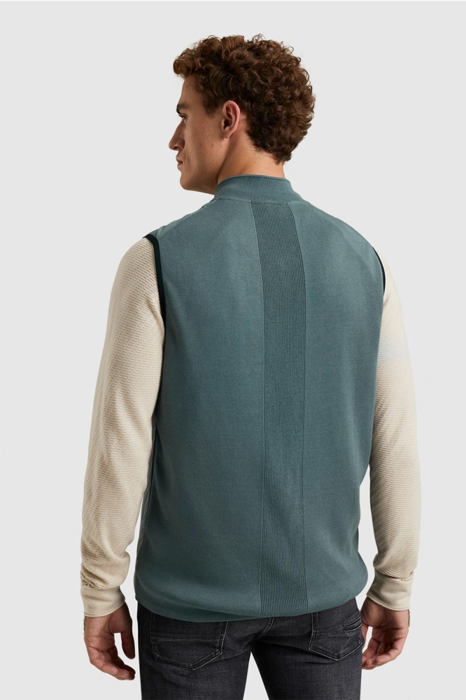 Cast Iron blauwe heren jas | Model achteraanzicht