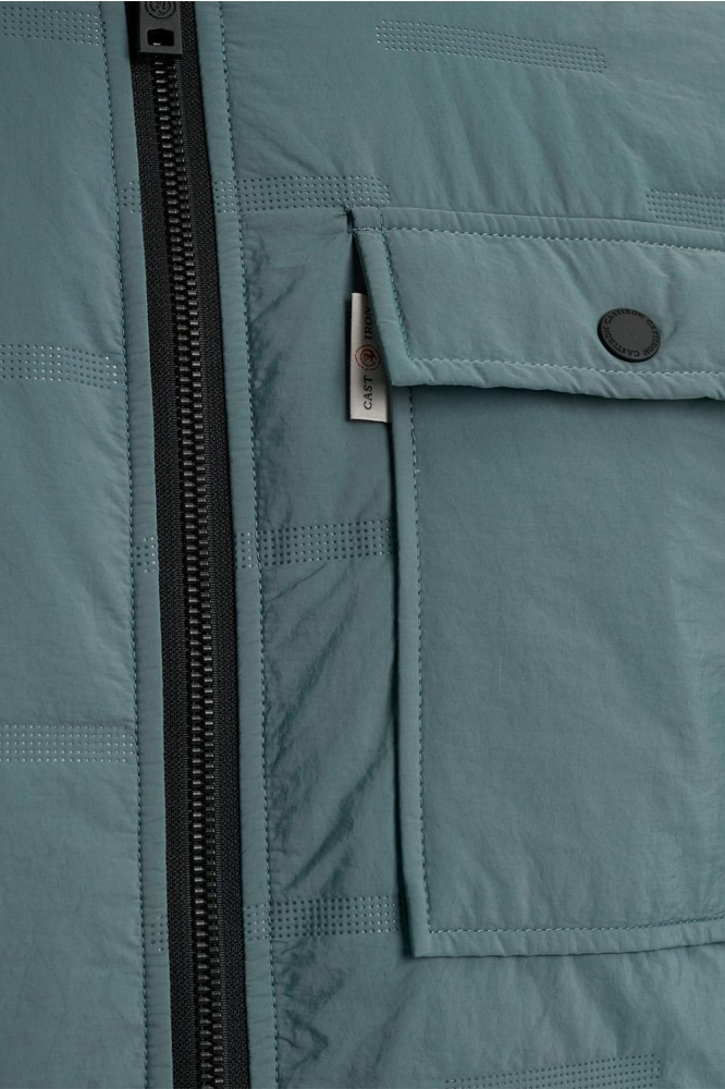 Cast Iron blauwe heren jas | Kleurstaal