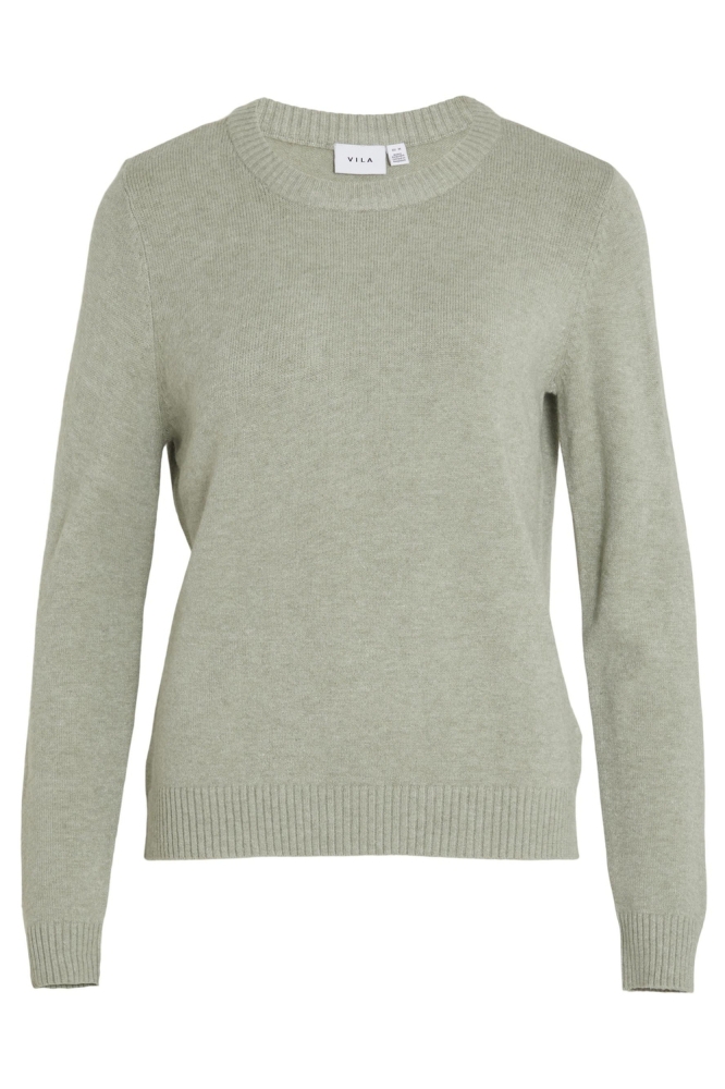 Vila groene dames trui | Vooraanzicht