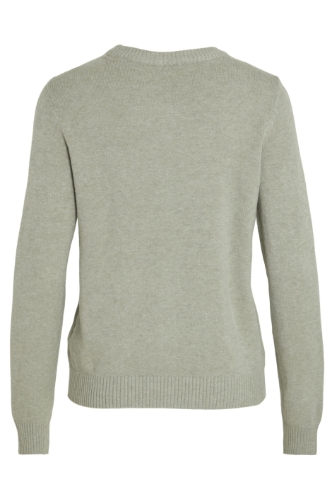 Vila groene dames trui | Achteraanzicht