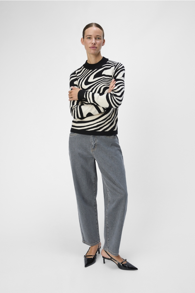 Object zwarte dames trui | Model