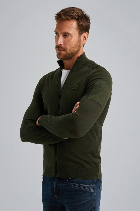PME legend groene heren vest | Model vooraanzicht