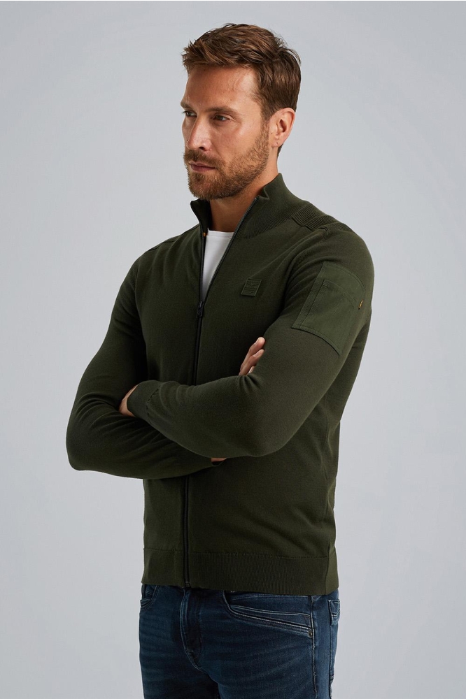 PME legend groene heren vest | Model vooraanzicht