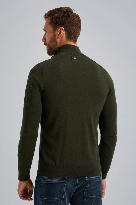 PME legend groene heren vest | Model achteraanzicht