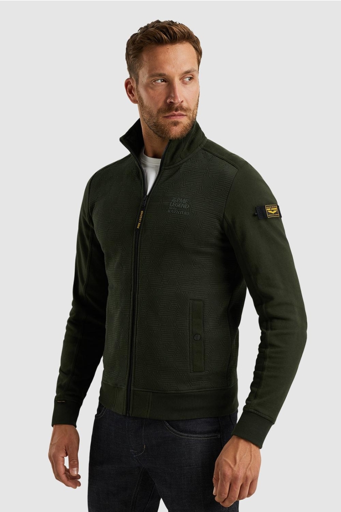 PME legend groene heren vest | Model vooraanzicht