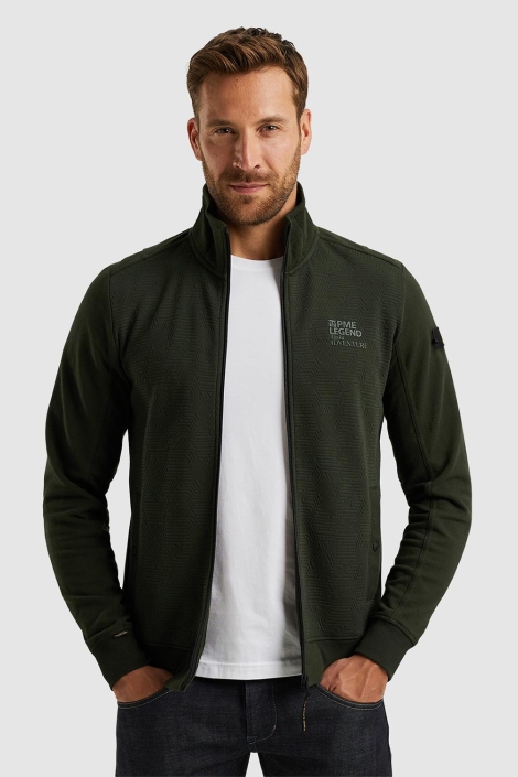 PME legend groene heren vest | Model vooraanzicht