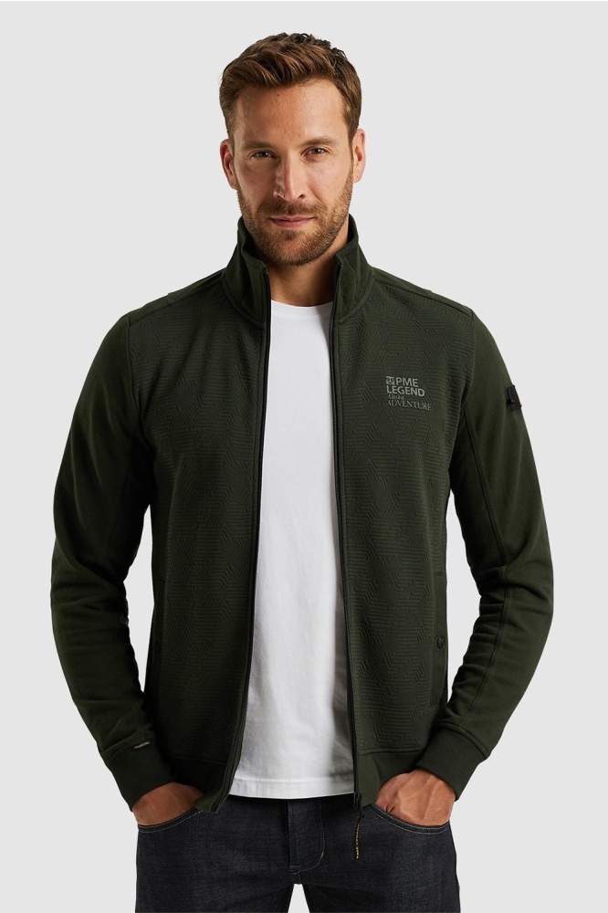 PME legend groene heren vest | Model vooraanzicht