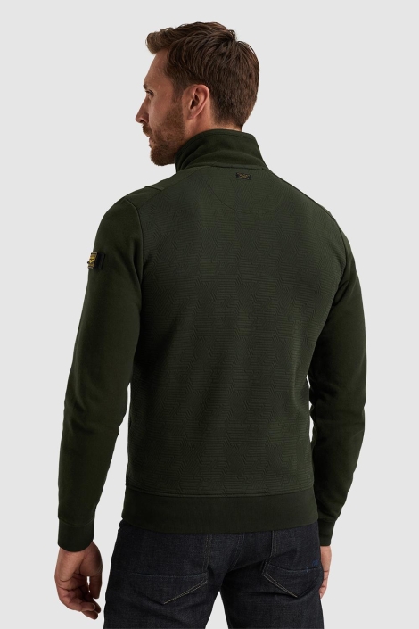 PME legend groene heren vest | Model achteraanzicht