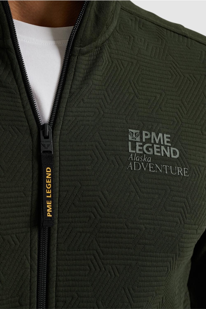 PME legend groene heren vest | Close up