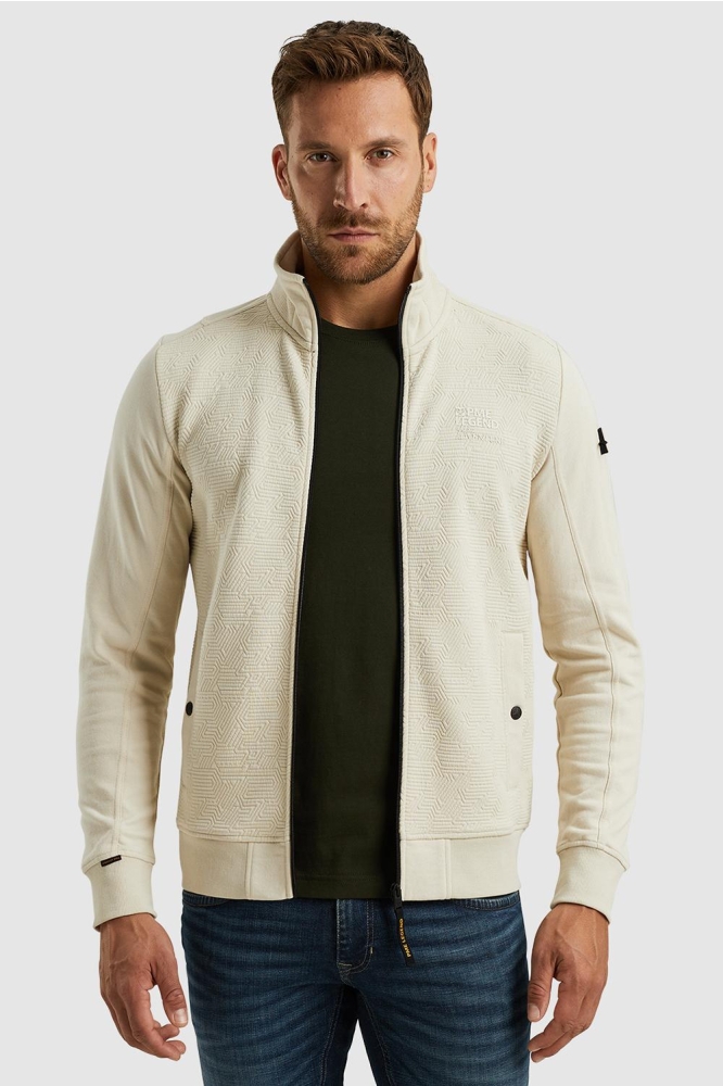 PME legend beige heren vest | Model vooraanzicht