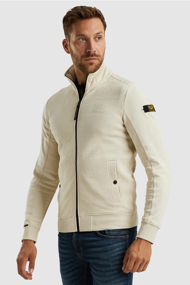 PME legend beige heren vest | Model vooraanzicht