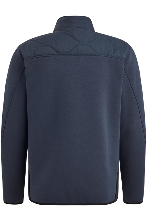 Cast Iron blauwe heren vest | Achteraanzicht