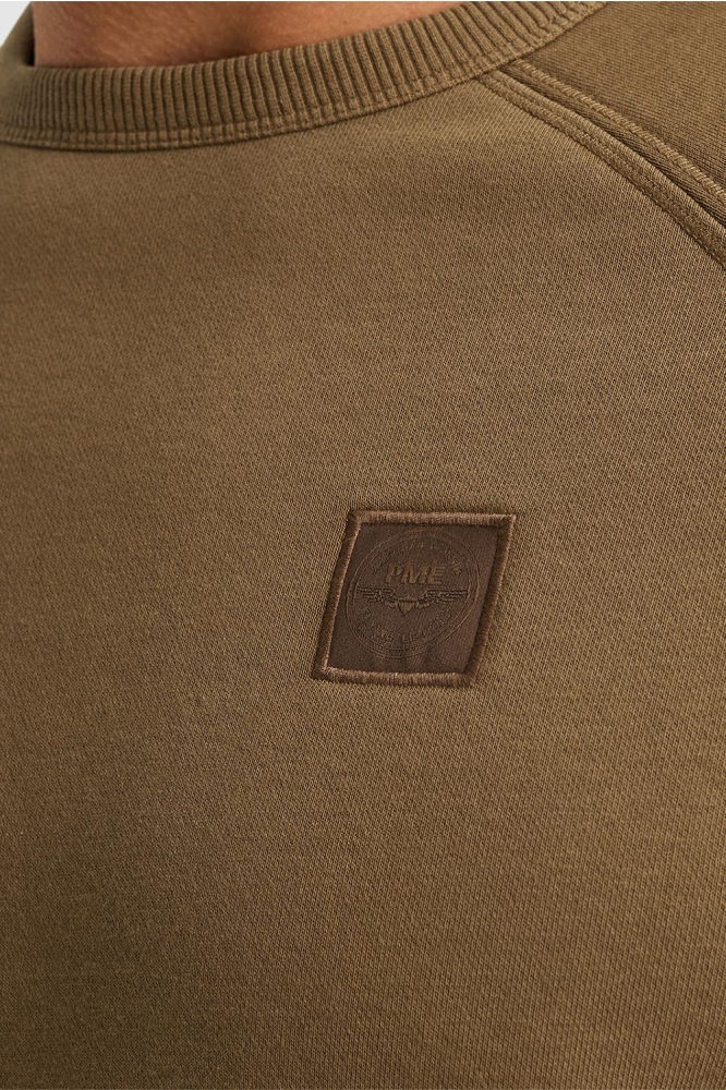 PME legend bruine heren trui | Close up