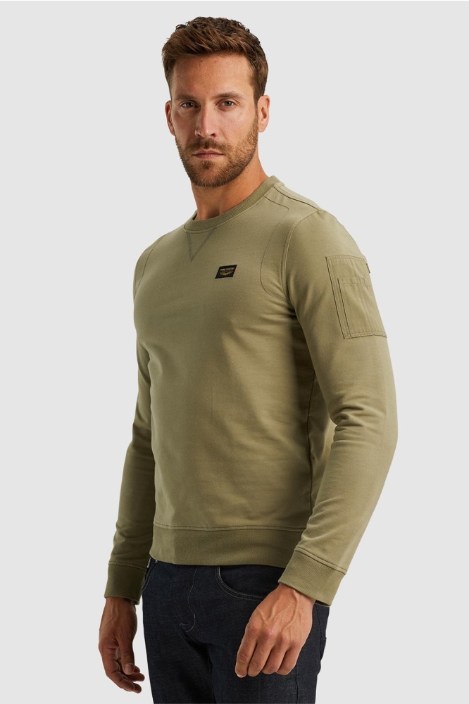 PME legend groene heren t-shirt | Model vooraanzicht