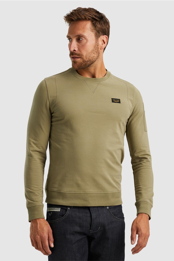 PME legend groene heren t-shirt | Model vooraanzicht