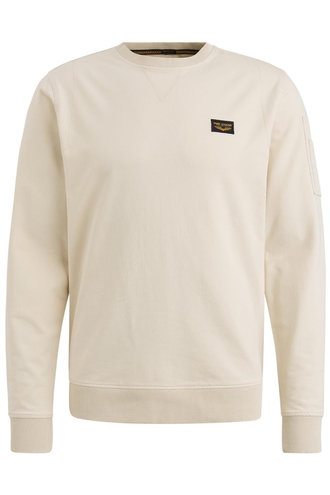 PME legend beige heren t-shirt | Vooraanzicht
