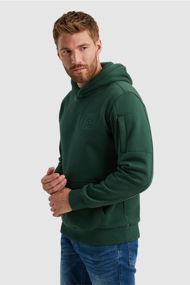 PME legend groene heren sweater | Model zijaanzicht