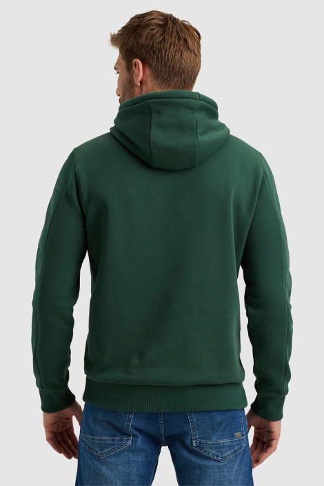 PME legend groene heren sweater | Model achteraanzicht