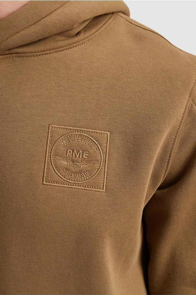 PME legend bruine heren sweater | Close up