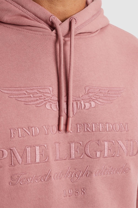 PME legend roze heren sweater | Close up