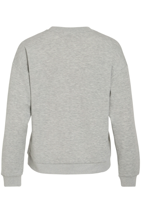 Vila grijze dames sweater | Achteraanzicht