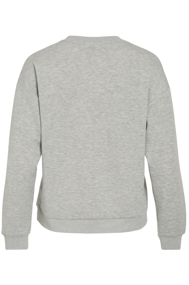 Vila grijze dames sweater | Achteraanzicht