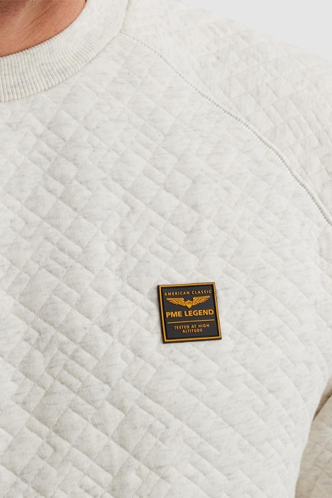 PME legend grijze heren sweater | Close up