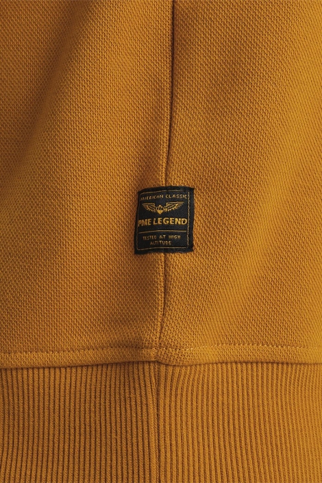 PME legend bruine heren sweater | Close up