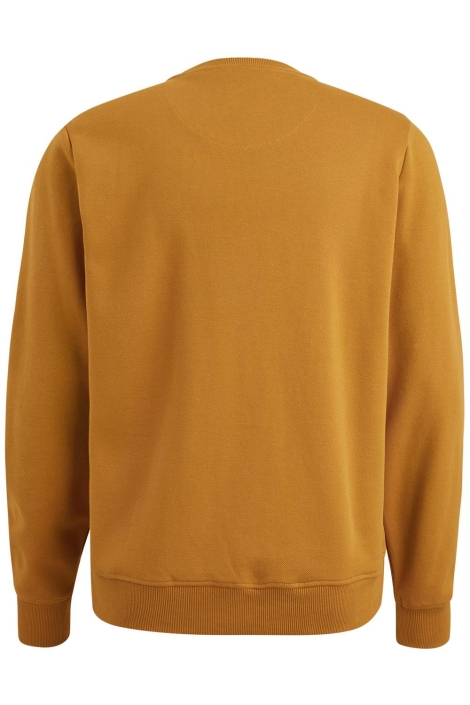 PME legend bruine heren sweater | Achteraanzicht