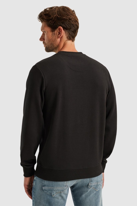 PME legend zwarte heren sweater | Model achteraanzicht