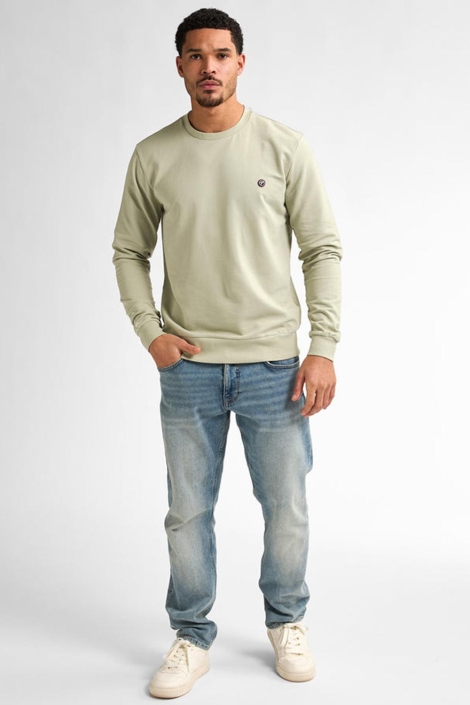 Petrol Industries groene heren sweater | Model