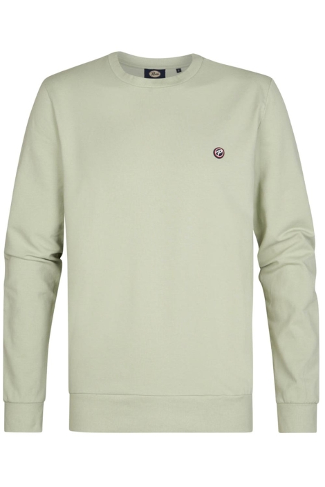 Petrol Industries groene heren sweater | Vooraanzicht