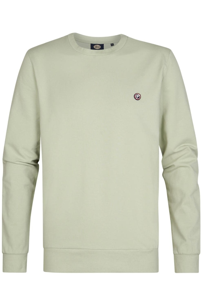 Petrol Industries groene heren sweater | Vooraanzicht