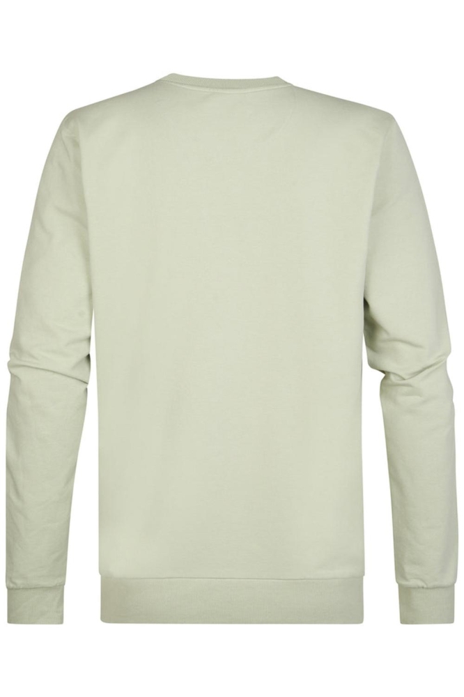 Petrol Industries groene heren sweater | Achteraanzicht