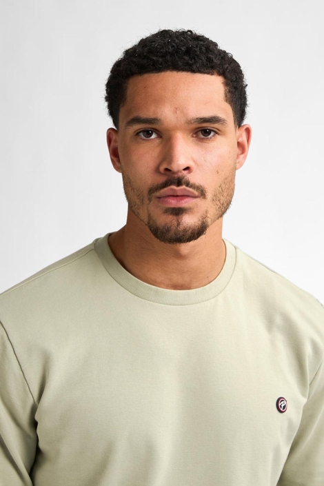 Petrol Industries groene heren sweater | Close up