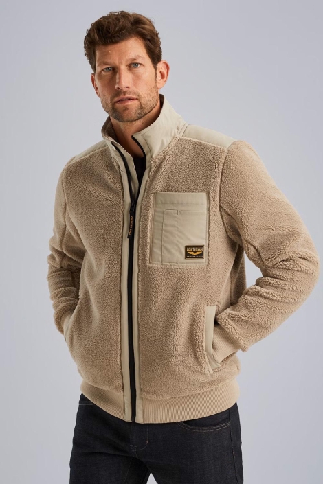 PME legend beige heren vest | Model vooraanzicht