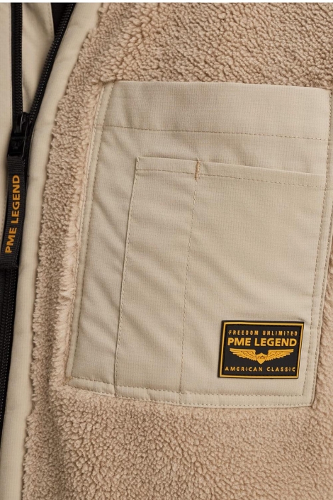 PME legend beige heren vest | Close up