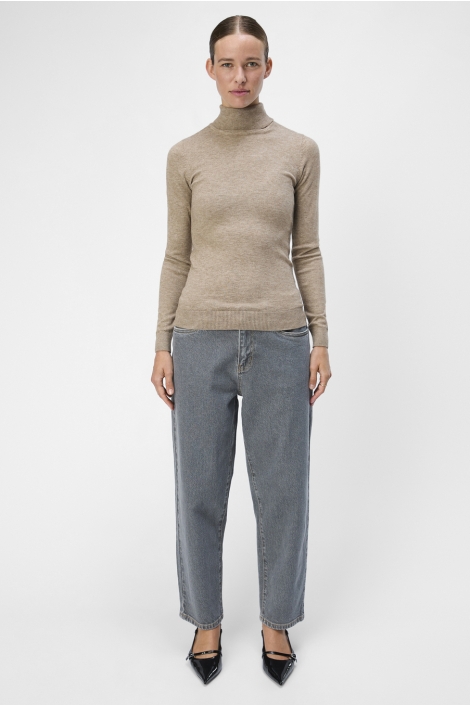 Object beige dames trui | Model