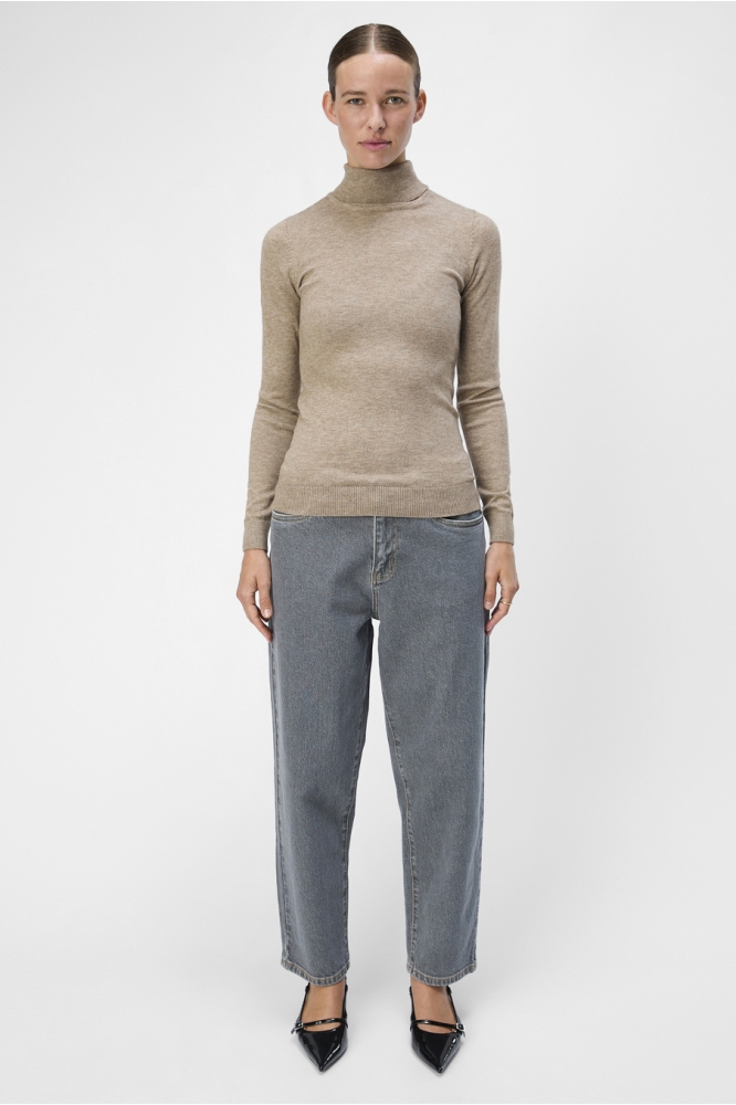 Object beige dames trui | Model