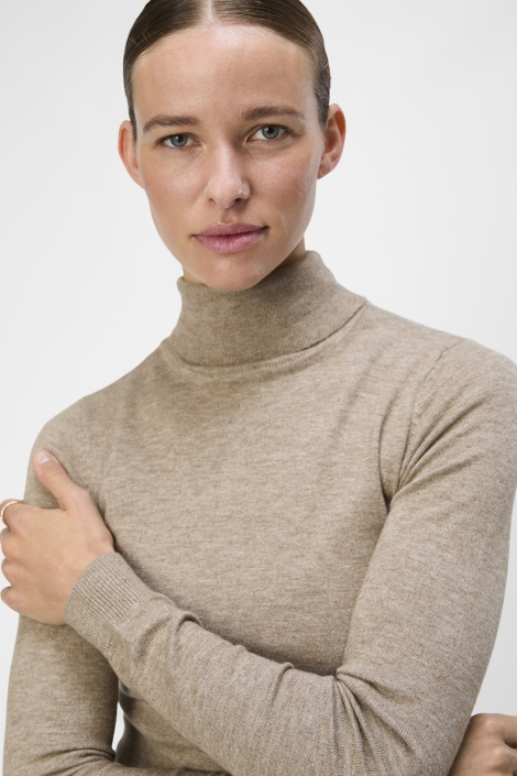 Object beige dames trui | Close up
