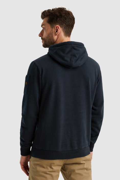 PME legend blauwe heren sweater | Model achteraanzicht