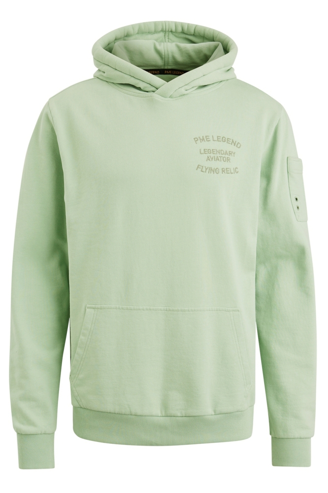 PME legend groene heren sweater | Vooraanzicht