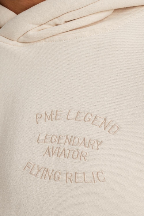 PME legend ecru heren sweater | Close up