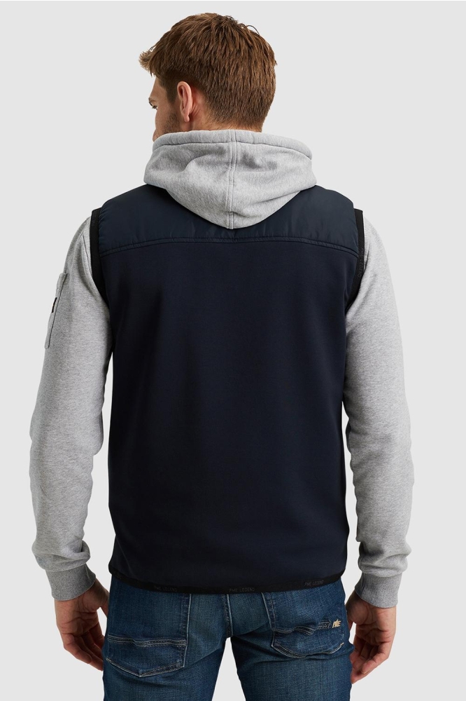 PME legend blauwe heren jas | Model achteraanzicht