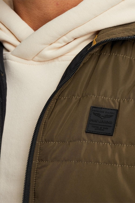 PME legend groene heren jas | Close up