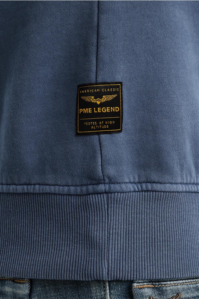 PME legend blauwe heren sweater | Close up