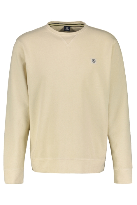 Lerros beige heren trui | Vooraanzicht