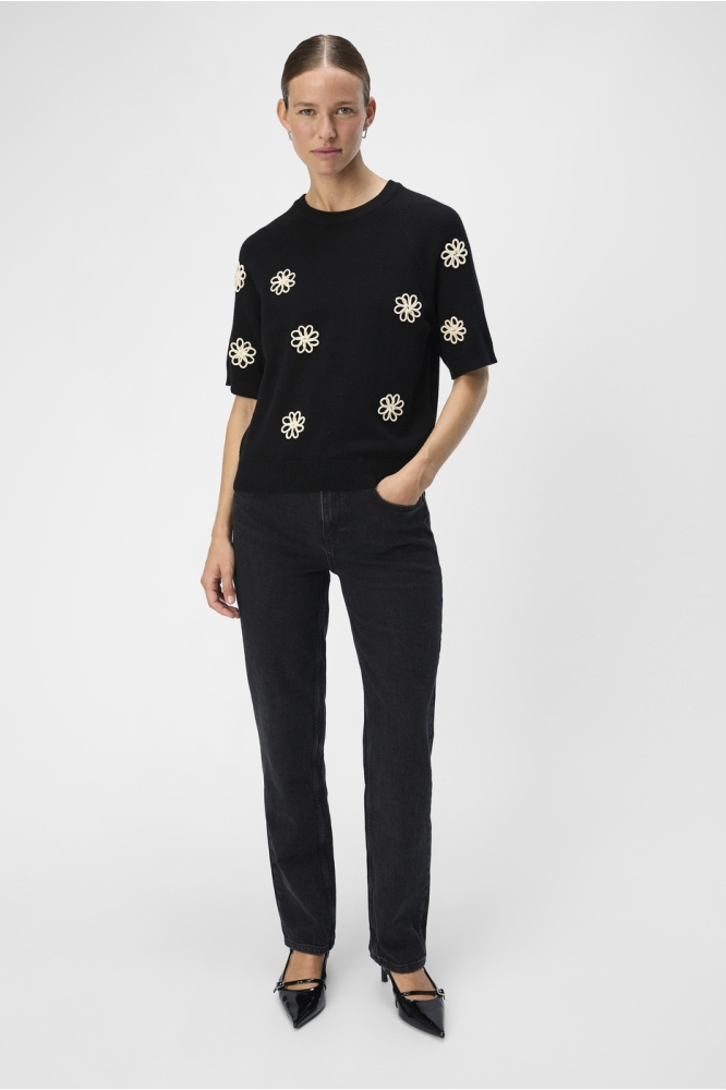 Object zwarte dames trui | Model