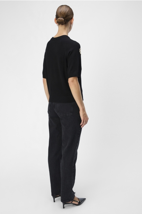 Object zwarte dames trui | Model